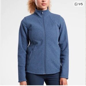 Athleta stroll fleece full zip jacket